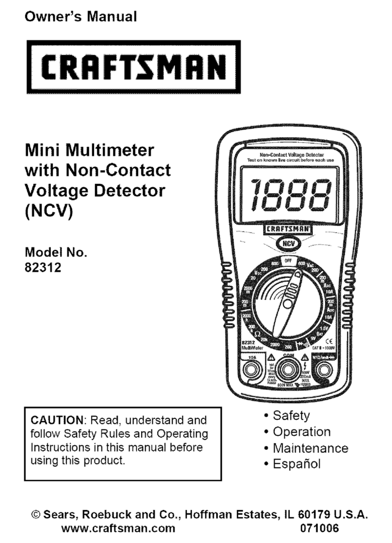 Craftsman 82312 User manual Craftsman 82312 User manual