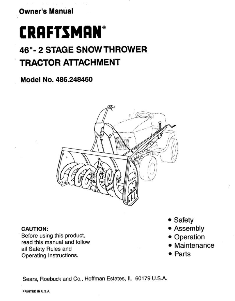 Craftsman 486.248460 owner's manual