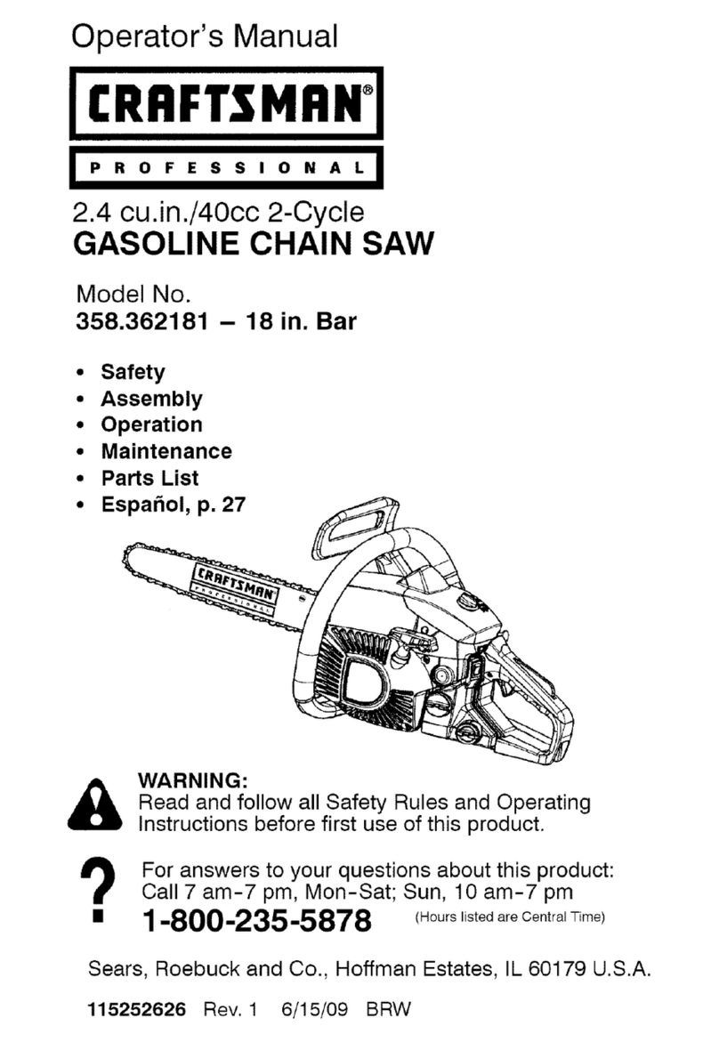 Craftsman 358.362181 User manual