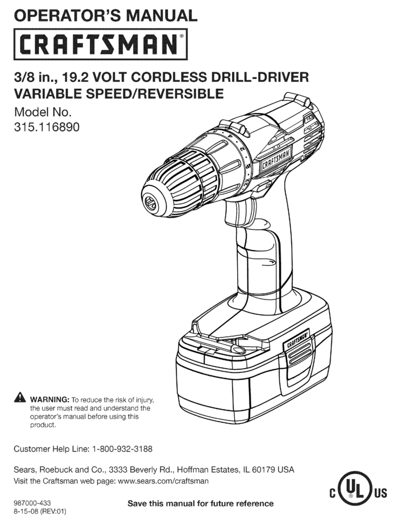 Craftsman 315.116890 User manual