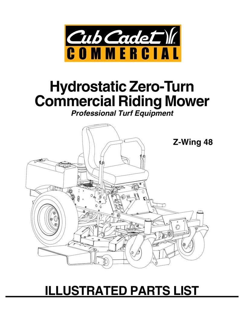 Cub Cadet Commercial Z-Wing 48 Setup guide