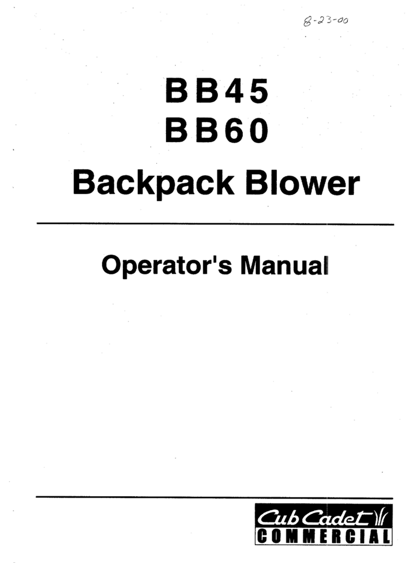 Cub Cadet Commercial BB45 Operator's manual