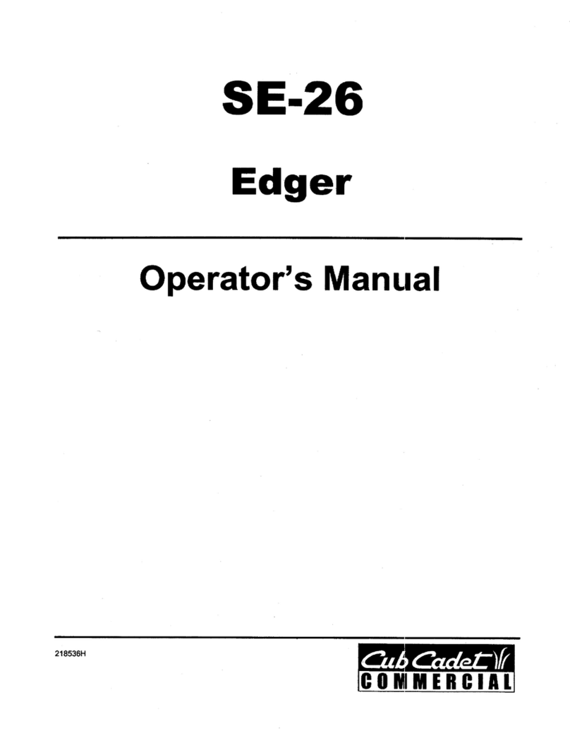 Cub Cadet Commercial SE 26 Operator's manual