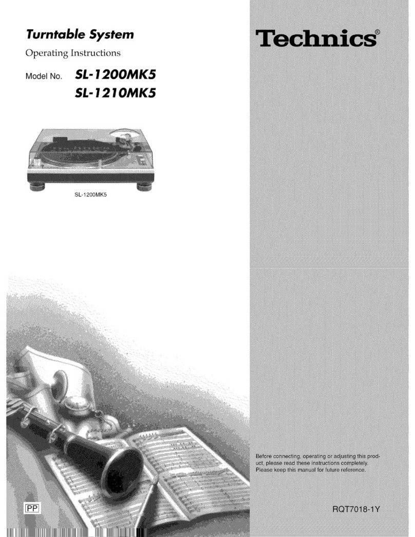 Technics SL-1200MK5 User manual