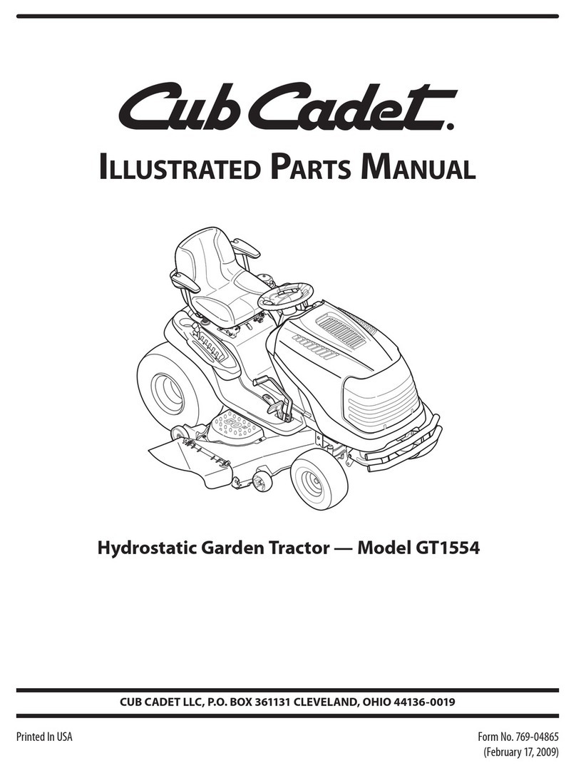 Cub Cadet GT1554VT Setup guide