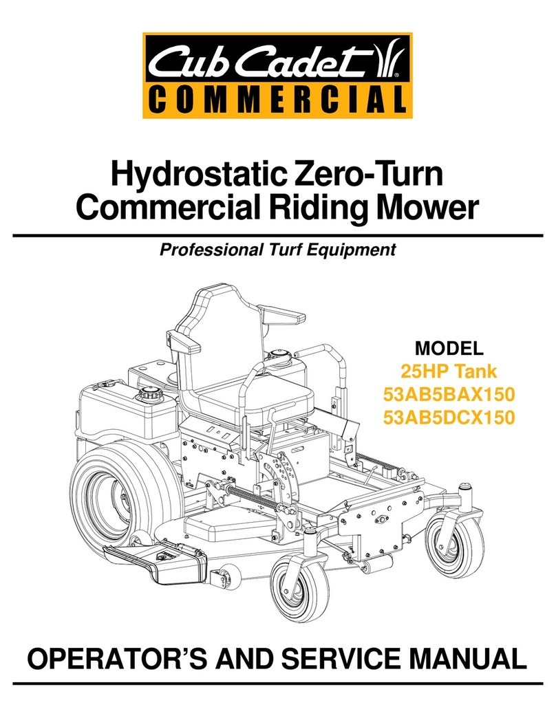 Cub Cadet Commercial 25HP Tank 53AB5BAX150 Operating manual