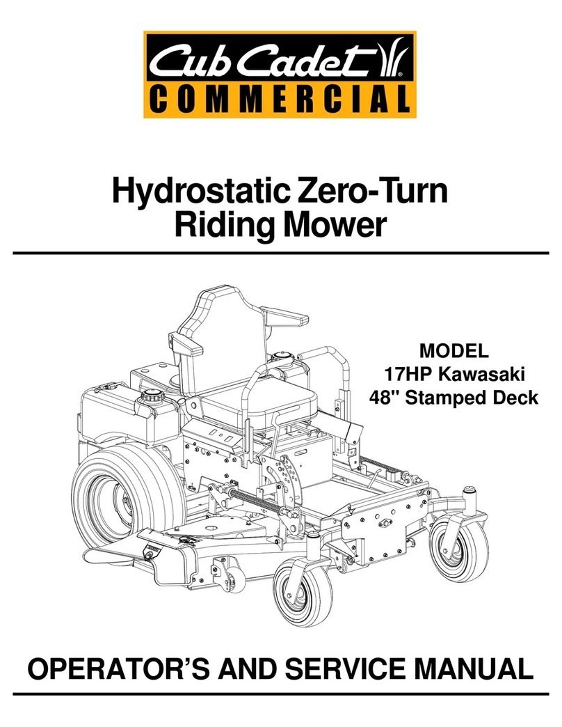 Cub Cadet Commercial 17HP Kawasaki Operating manual