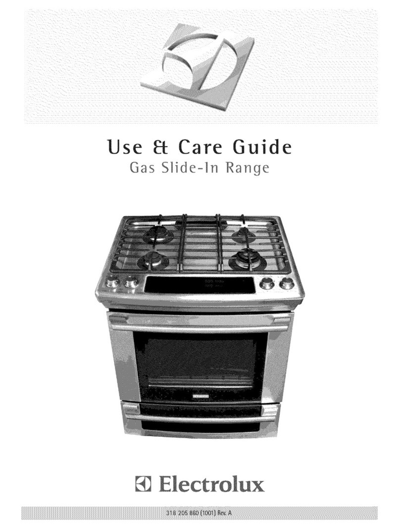 Electrolux Electric Slide-In Range Use & care guide