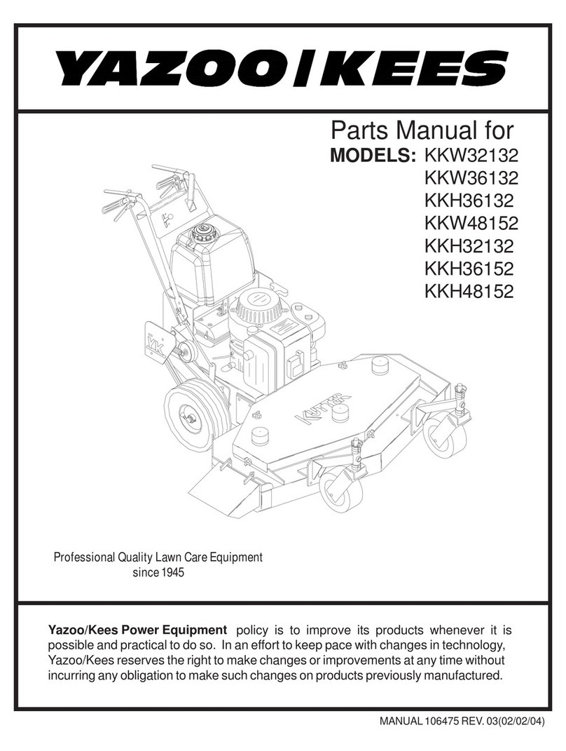 Yazoo/Kees KKH32132 parts manual