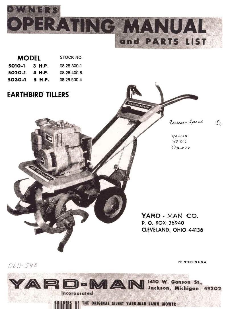 Yard-Man 5010-1 3 H.P. Owners operating manual and parts list
