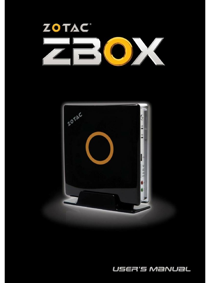 Zotac ZBOX series User manual