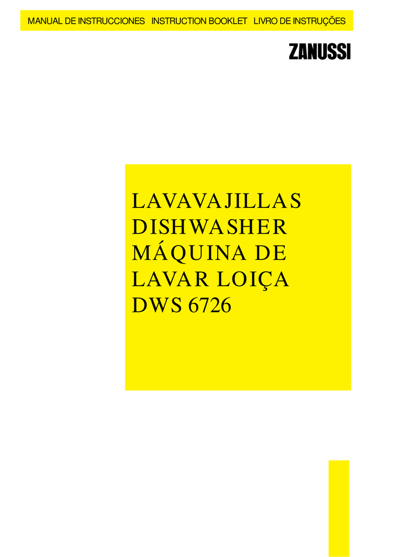 Zanussi DWS 6726 User manual Zanussi DWS 6726 User manual