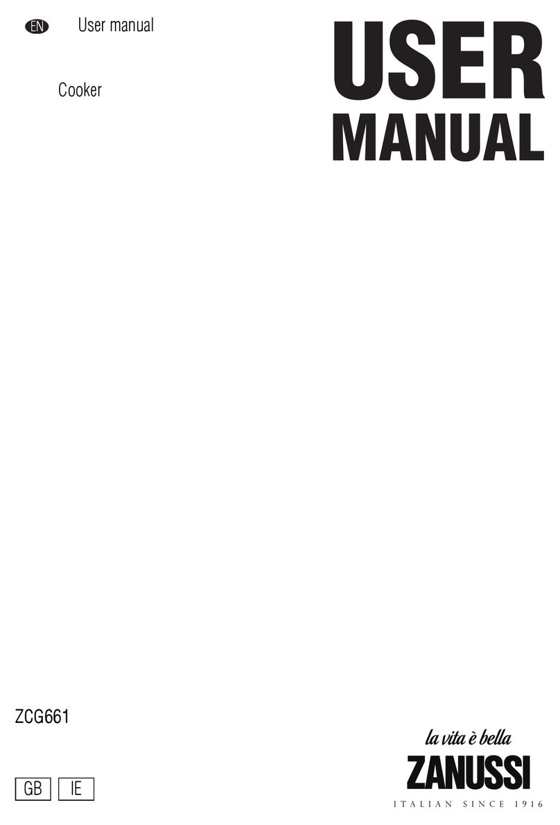 Zanussi ZCG661 User manual