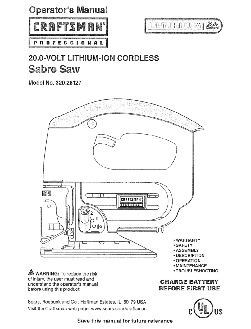 Craftsman Lithium 320.28127 User manual