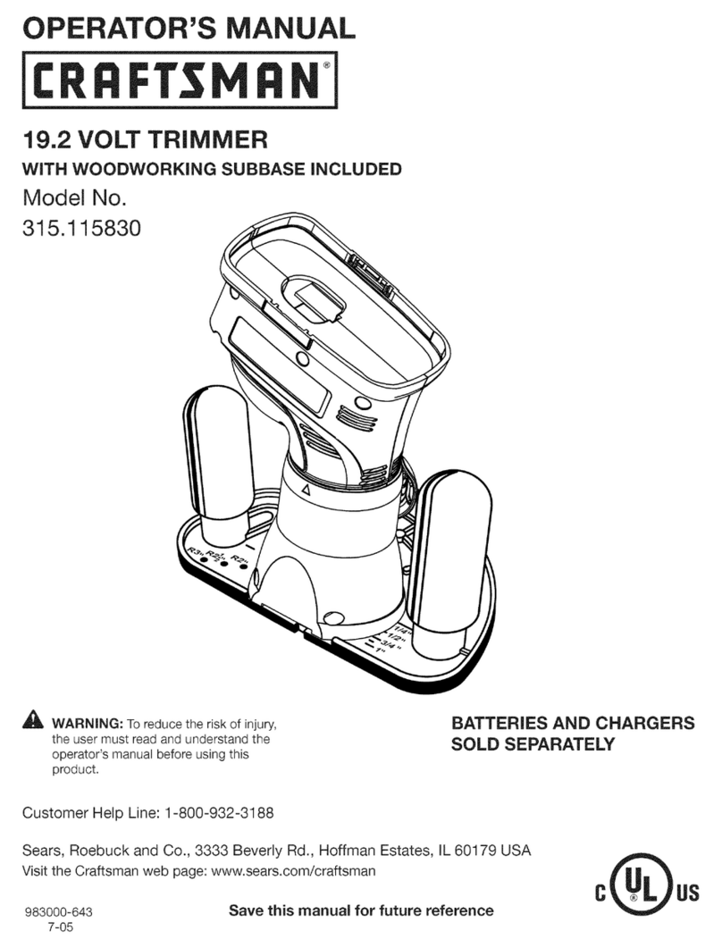 Craftsman 315.115830 Operator's manual