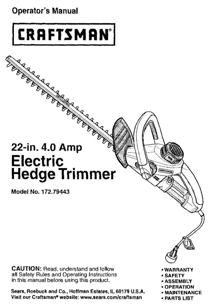 Craftsman 172.79443 Operator's manual