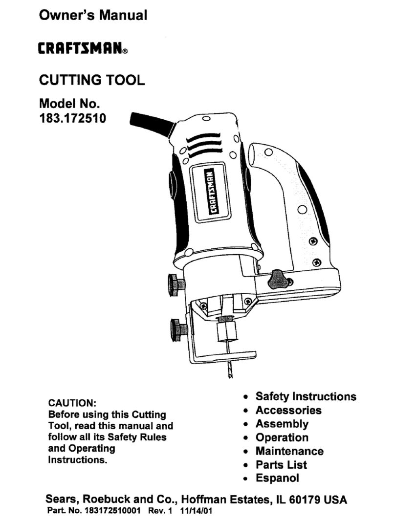 Craftsman 183.172510 User manual