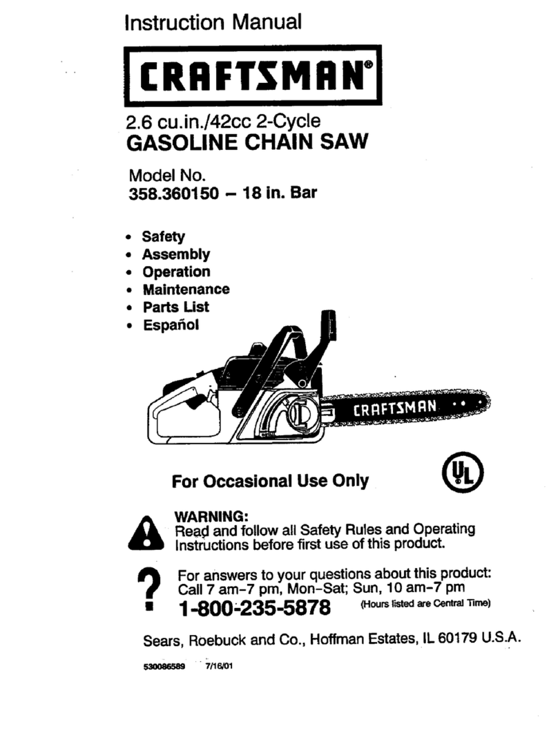 Craftsman 358.360150 User manual