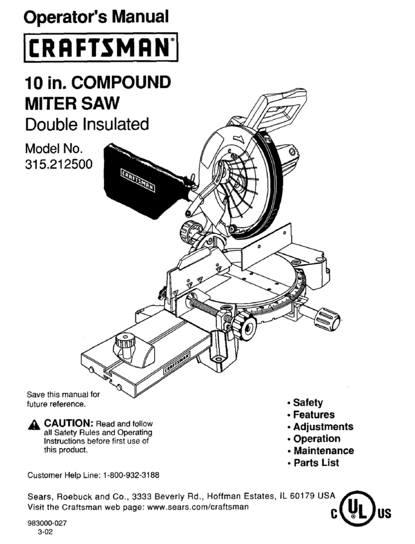 Craftsman 315.212500 User manual