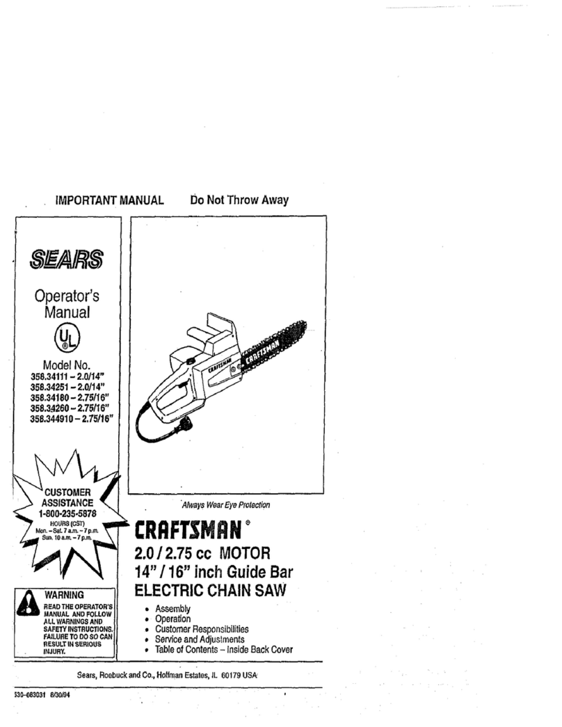 Craftsman 358.34260 User manual