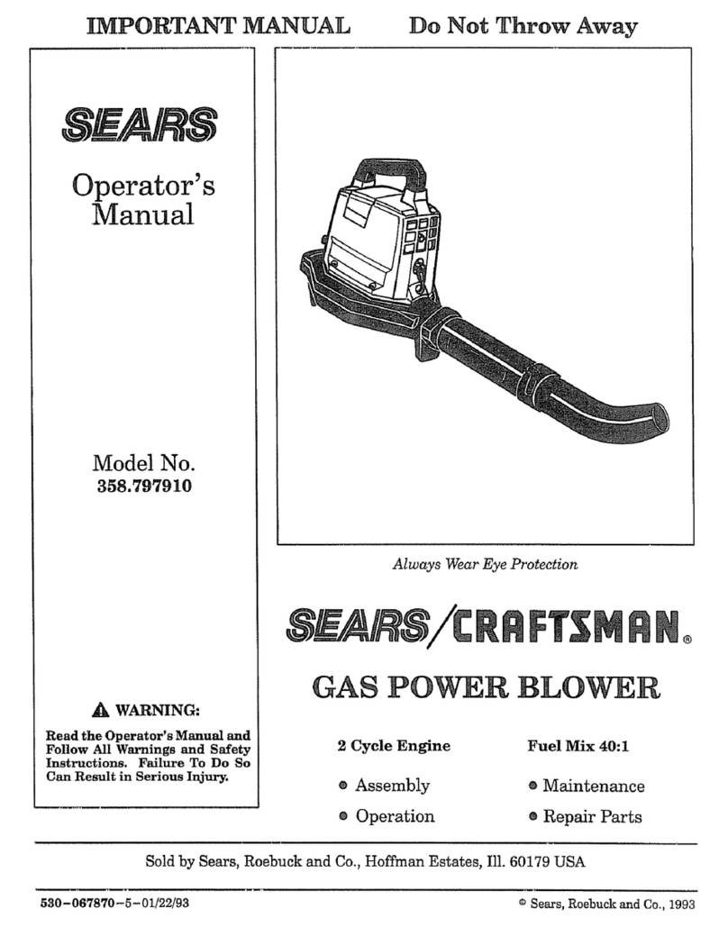 Craftsman 358.797910 Operator's manual