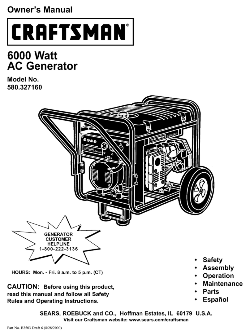 Craftsman 580.327160 User manual
