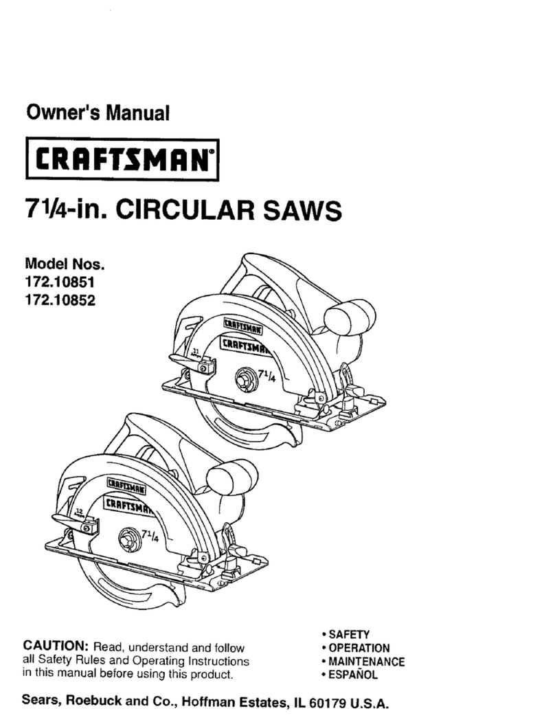 Craftsman 172.10851 User manual