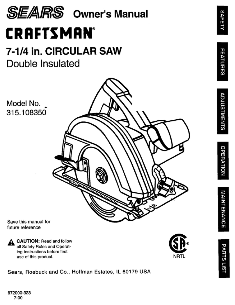 Craftsman 315.108356 User manual