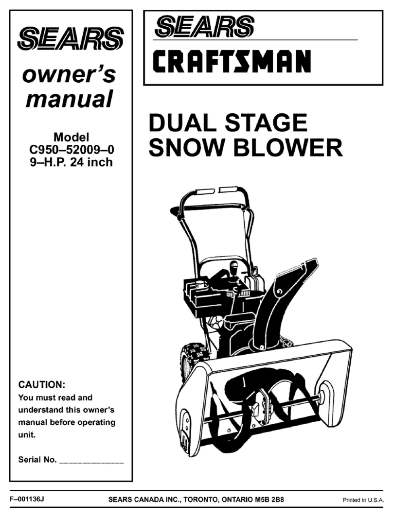 Sears Craftsman C950-52009-0 owner's manual