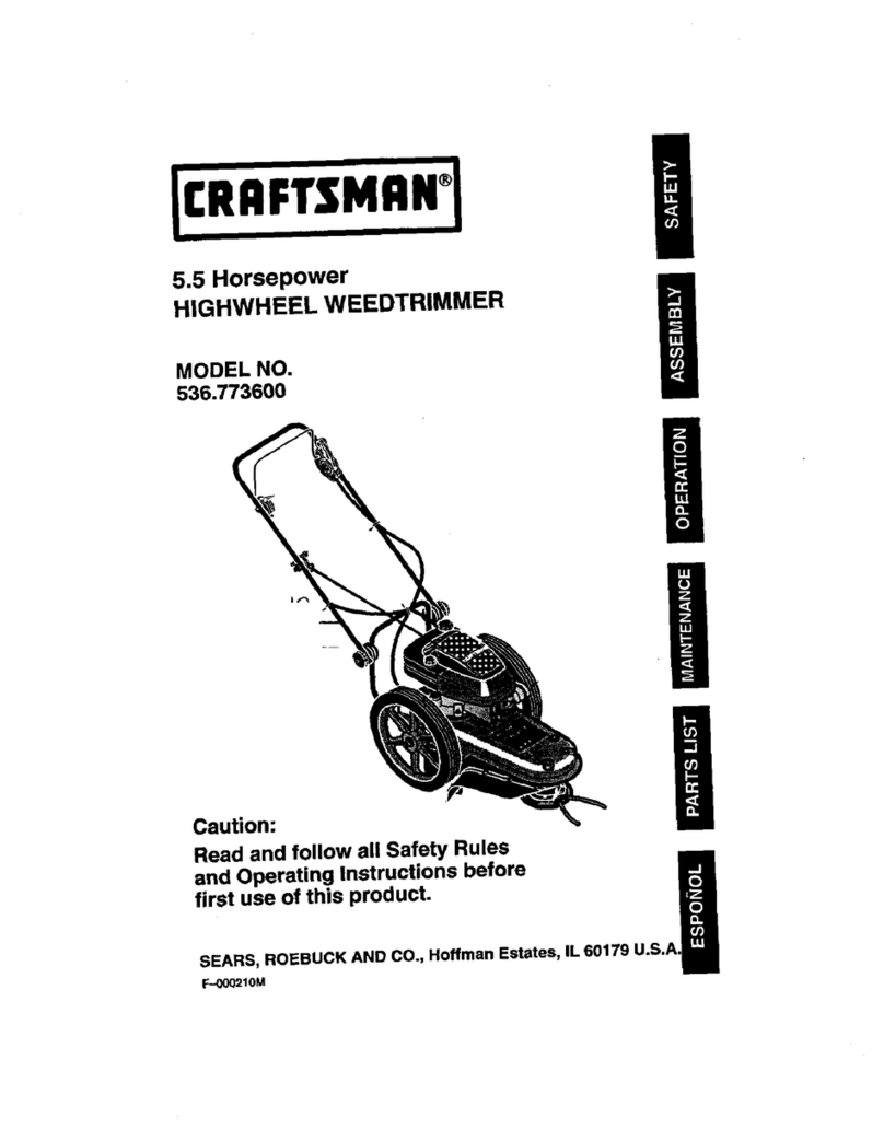 Craftsman 536.773600 operating instructions