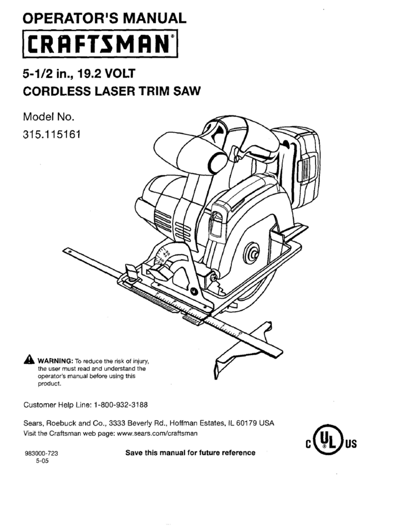 Craftsman 315.115161 Operator's manual