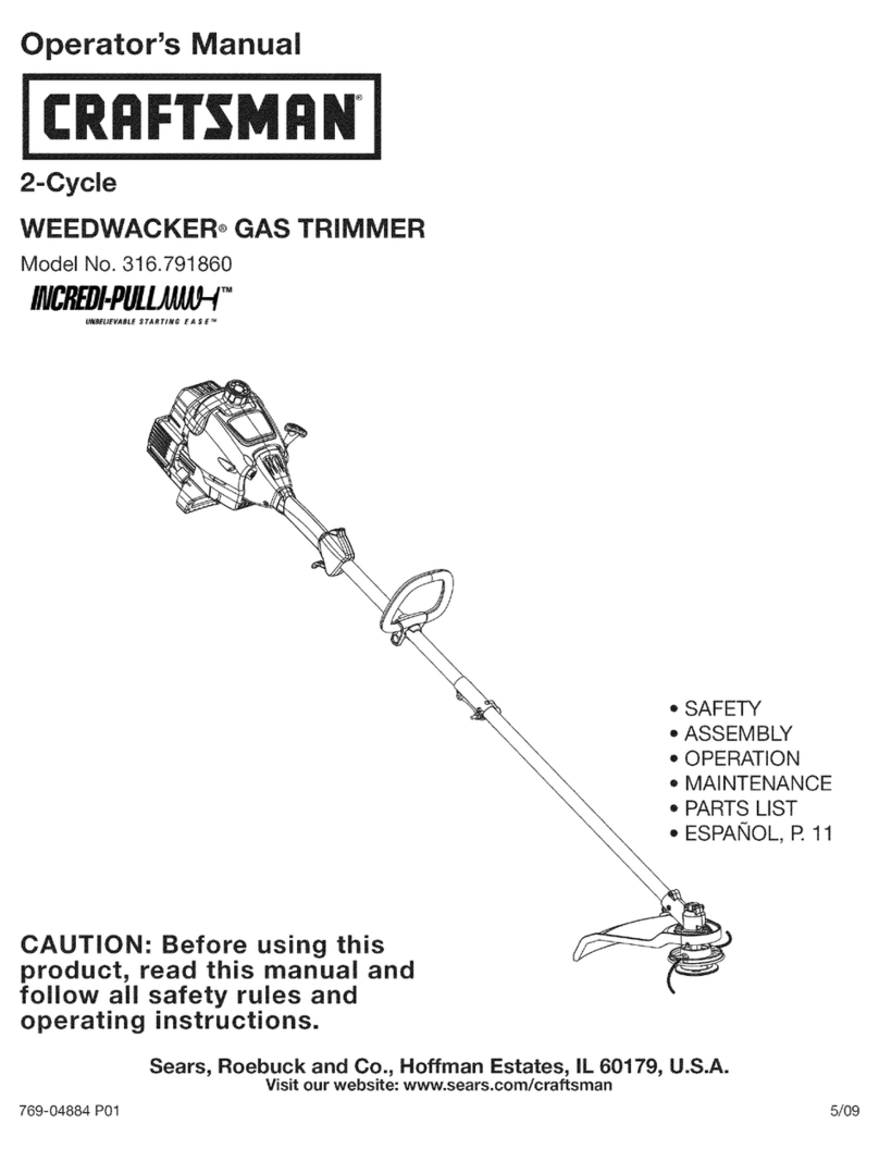 Craftsman Incredi-Pull 316.791860 Operator's manual