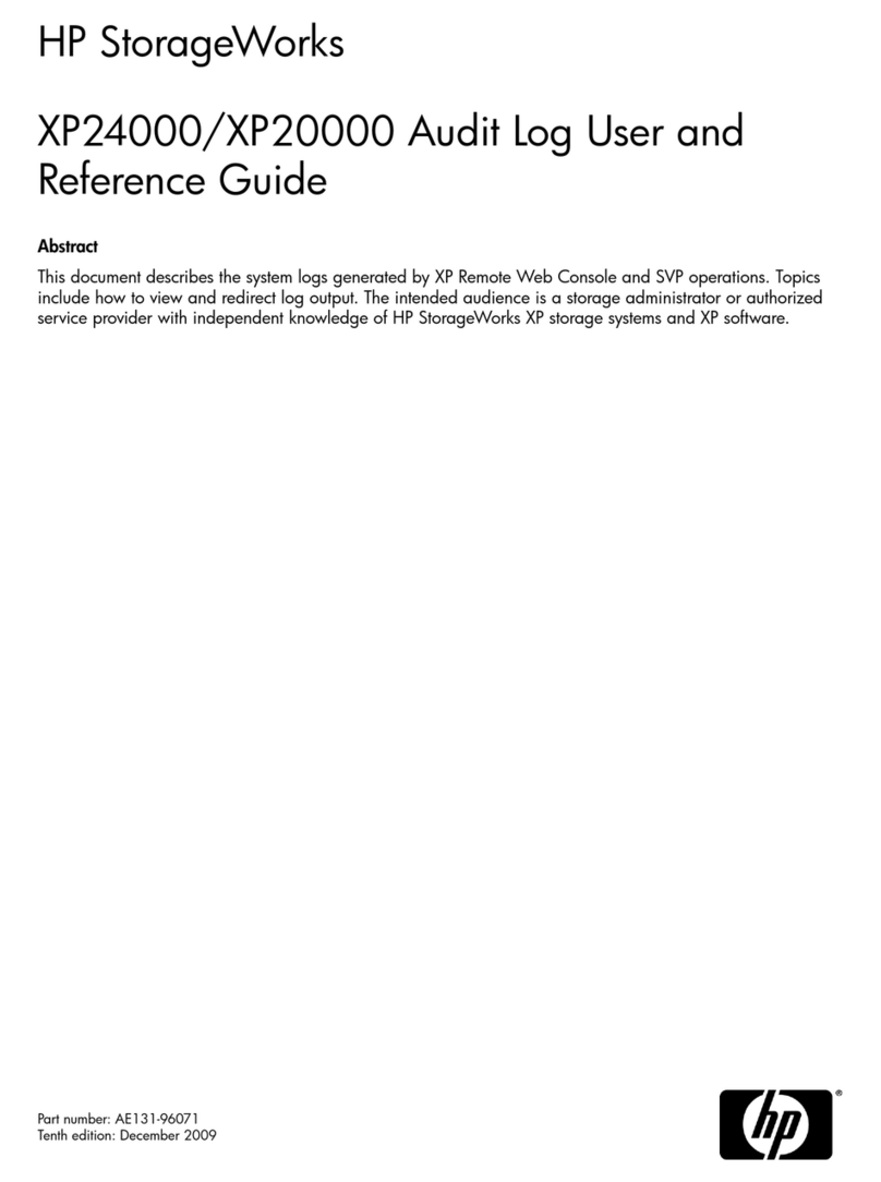 HP XP20000/XP24000 User manual