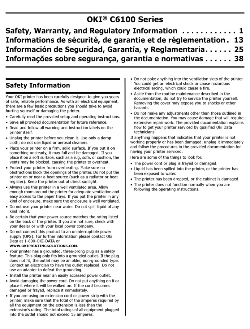 Oki C6100dn Original instructions