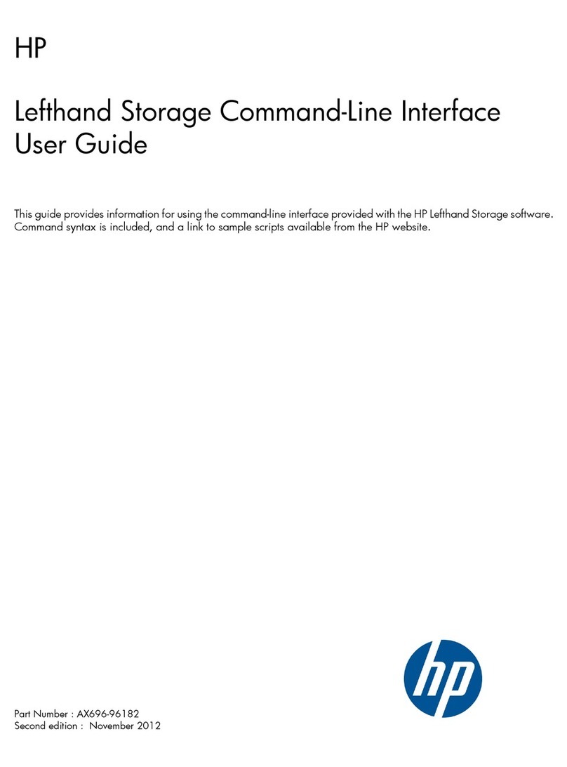 HP Storevirtual 4000 User manual HP Storevirtual 4000 User manual