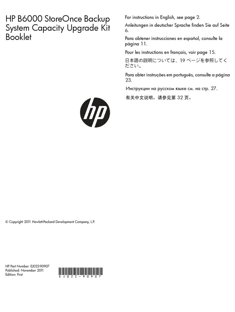 HP StoreOnce B6000 User manual