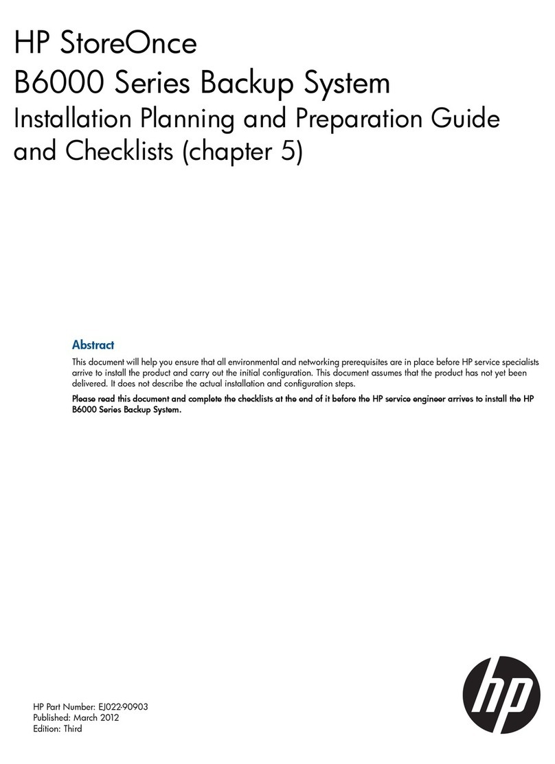 HP StoreOnce B6000 Operating instructions