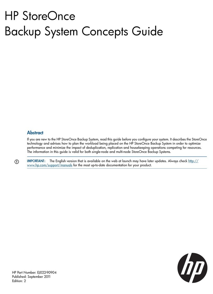 HP StoreOnce B6000 User manual