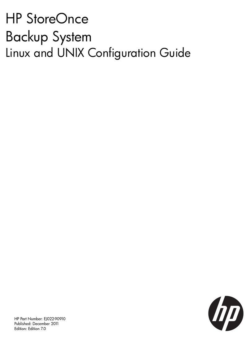 HP StoreOnce B6000 User manual