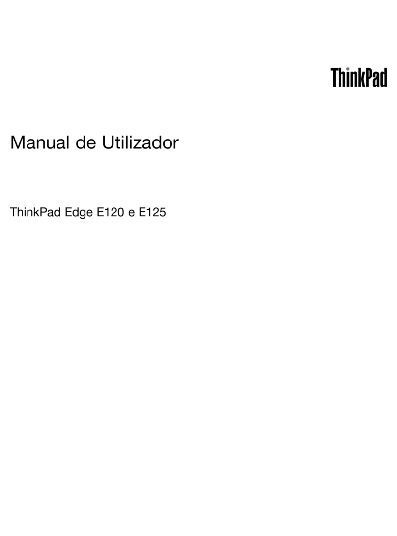 Lenovo ThinkPad Edge E120 Manual de Utilizador