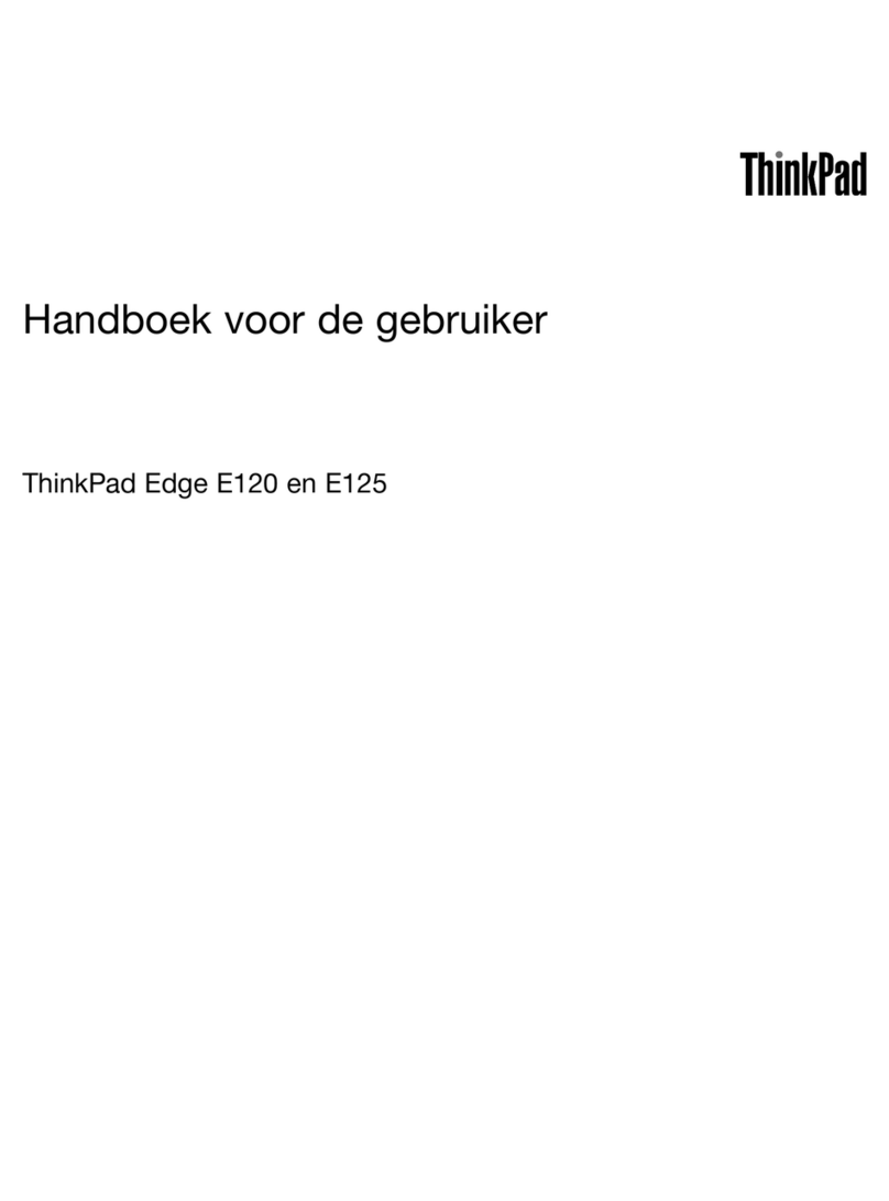 Lenovo ThinkPad Edge E120 Handboek voor de gebruiker
