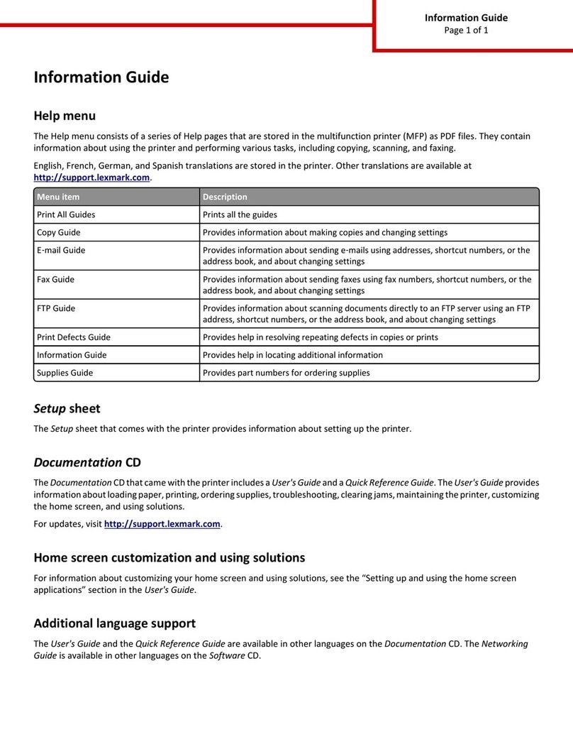 Lexmark XM1145 Technical manual