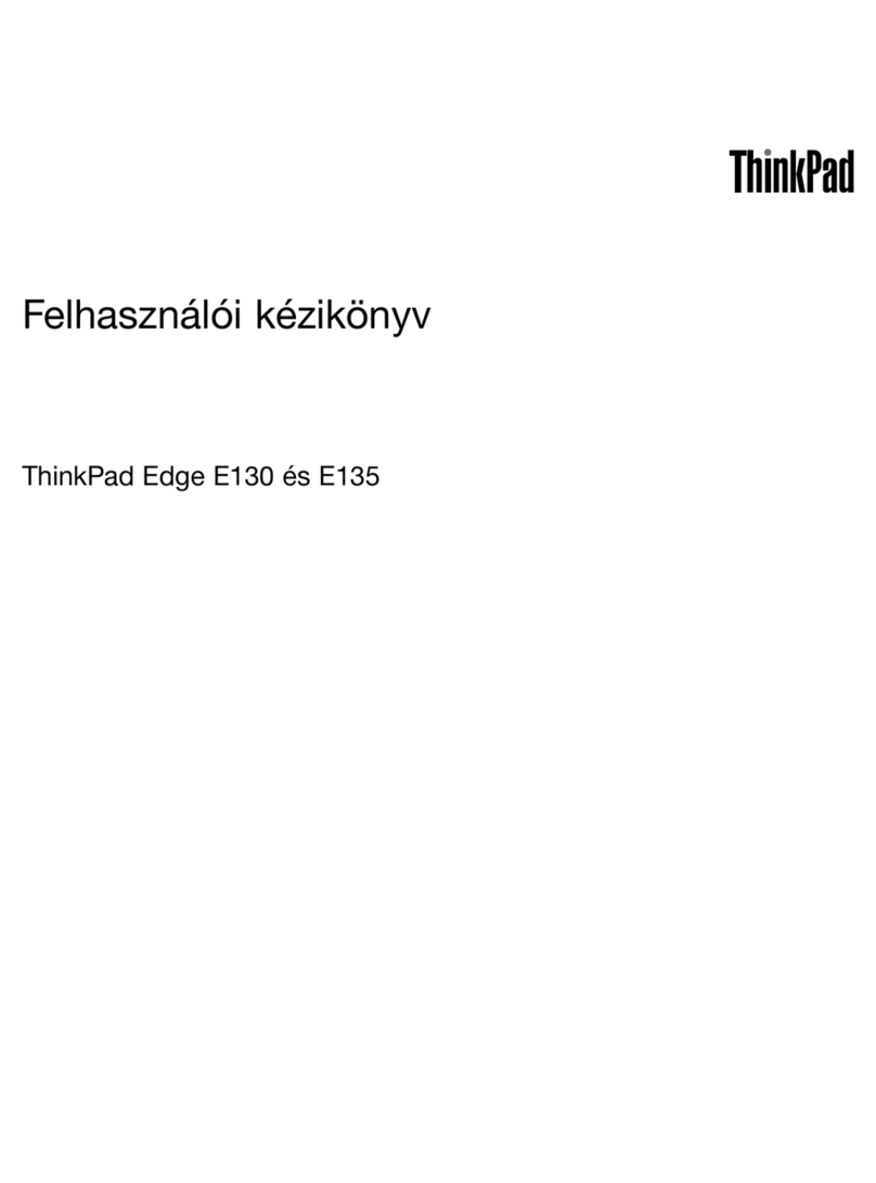 Lenovo ThinkPad Edge E130 User manual