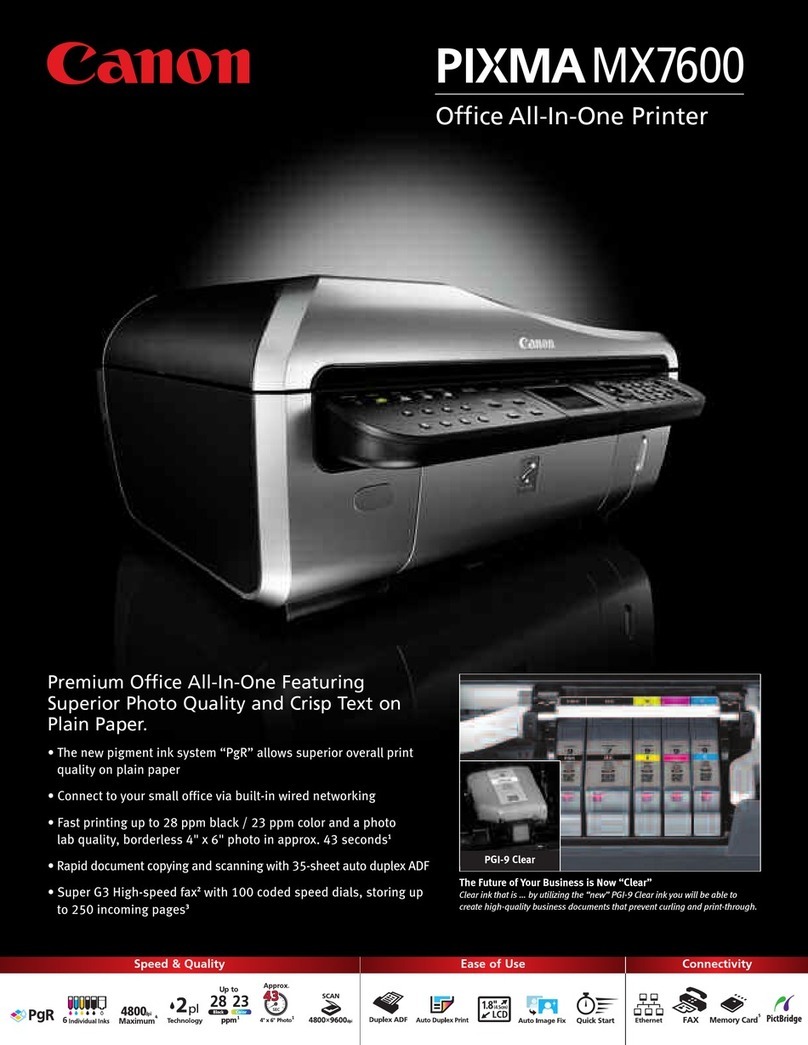 Canon PIXMA MX7600 User manual