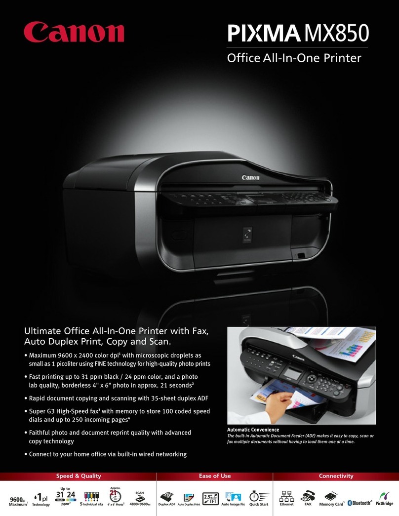 Canon PIXMA MX850 User manual