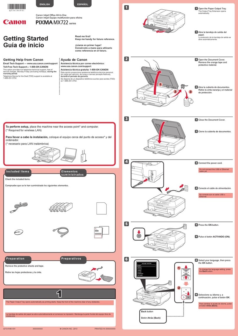 Canon PIXMA MX722 User manual Canon PIXMA MX722 User manual