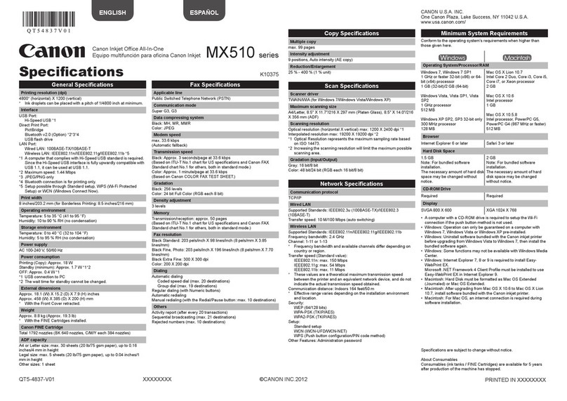 Canon PIXMA MX512 User manual