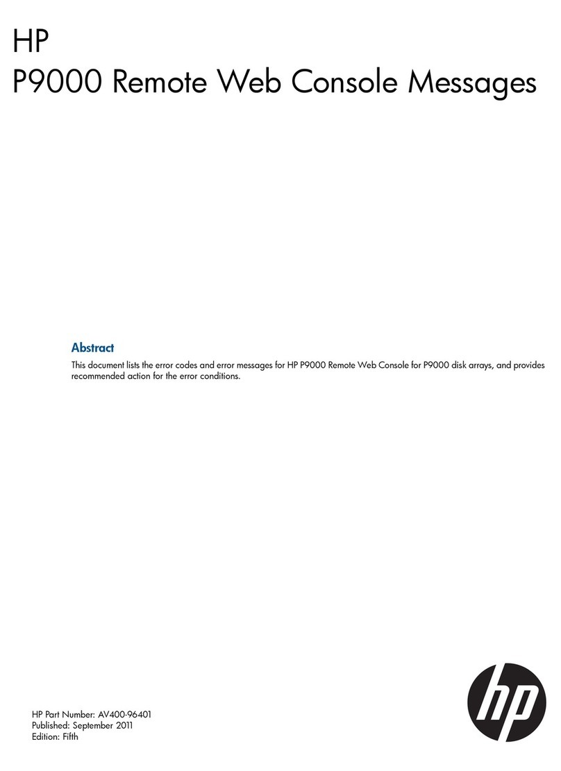 HP HPE XP P9500 User manual