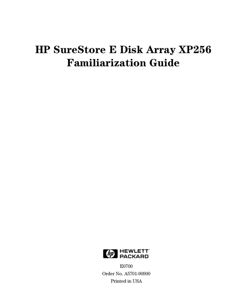 HP Surestore XP256 - Disk Array User manual HP Surestore XP256 - Disk Array User manual