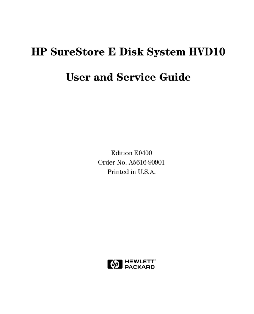 HP Surestore HVD10 - Disk System User manual